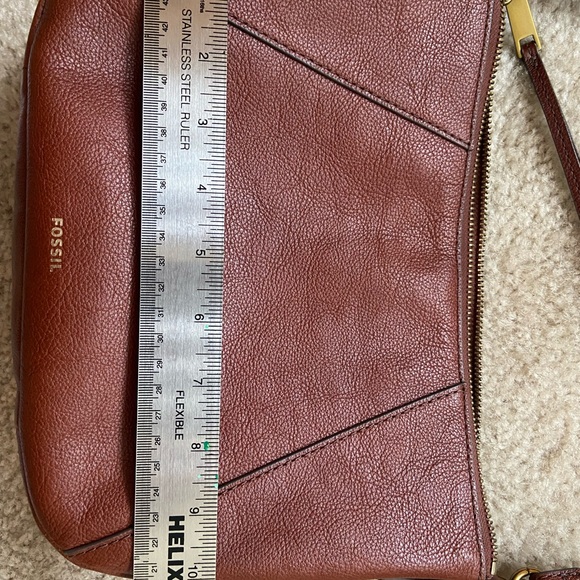 Fossil Jolie Brown Leather Crossbody Bag - Picture 9 of 10